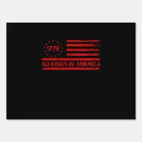 No Kings In America United States Independence Cla Sign