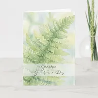 Grandparents Day for Grandpa Green Fern Frond Card