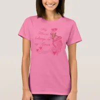 Pink Goat  T-shirt for women long sleeve by Bella