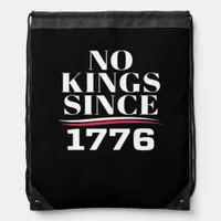 No Kings In America Since 1776 #1 Classic Drawstring Bag