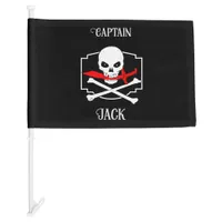 Personalized Jolly Roger (Cutlass)  Car Flag