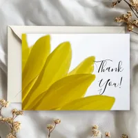 Yellow Daisy Petals Wedding Thank You