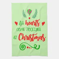 All Hearts Come Together At Christmas Holiday, ZSG Kitchen Towel