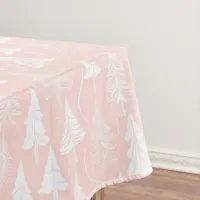 Pink White Christmas Pattern#6 ID1009 Tablecloth