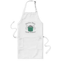 Works Well Under Pressure Slow Cooker Logo Long Apron