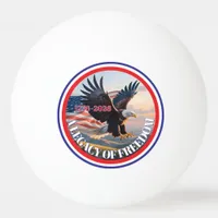 United States Semiquincentennial Bald Eagle White  Ping Pong Ball