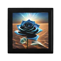 Blue Metallic Desert Rose Gift Box