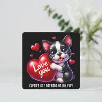 Cute Valentine Puppy - Valentine's Day Card