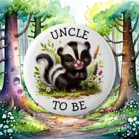 Uncle to be | Woodland Themed Baby Shower  Button