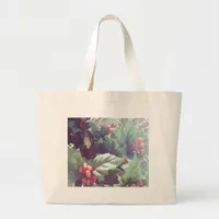 Cactus and Christmas decorations Large Tote Bag