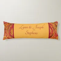 Colorful Fall Foliage Abstract Body Pillow