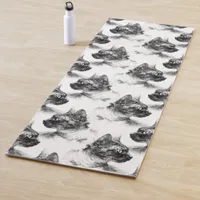 Stella the Grey Cat Yoga Mat