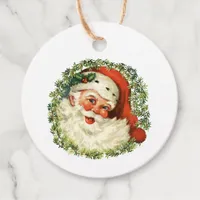 Classic Vintage Santa Christmas Gift Favor Tags