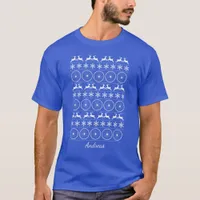 Cyclist Bike Wheel Ugly Christmas Sweater Design