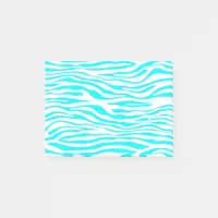 Blue and White Zebra Stripes Post-it Notes