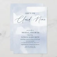 She is on Cloud Nine Bridal Shower Invitation