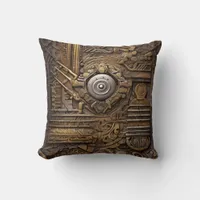 Ancient Aztec & Celtic Abstract mixed symbols  Throw Pillow