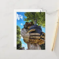 A Troll Holding Up a Tree to Protect Nature Postcard