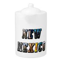 New Mexico Picture Text Teapot