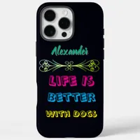 Vibrant message for dog lovers! iPhone 16 pro max case