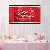 Elegant 36th Rose Wedding Anniversary Banner