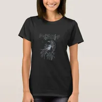 Funny F-Caw-F Crow Grunge Humor Graphic T-Shirt