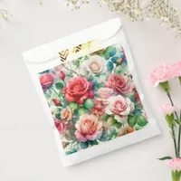 Whimsical Rose Pattern Favor Bag