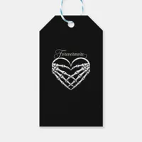 Forevermore Skeleton Hands Heart Gothic Romance Gift Tags