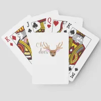 Oh Deer Artistic Style  Poker Cards