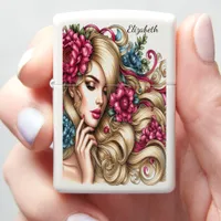 Exquisite Blonde American Woman Zippo Lighter