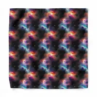 Stellar Symphony Galactic Nebulas Pattern Bandana