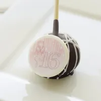 String Lights & Balloons Sweet 16 Rose Gold ID473 Cake Pops