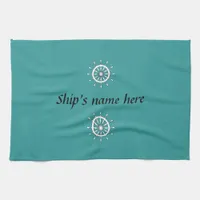 Kitchen Towel - Helm with ship name