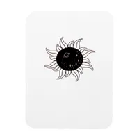 Whimsigoth Sun Space Mountains And Sunset Magnet