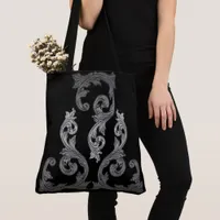 Elegant Goth Design Tote Bag