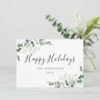 Eucalyptus Happy Holidays  Holiday Card