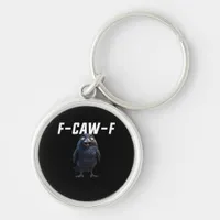 F Caw F Raven Funny Gear Creative Style Keychain
