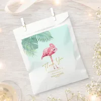 Tropical Flamingo Palms Sweet 16 Thank You ID922 Favor Bag