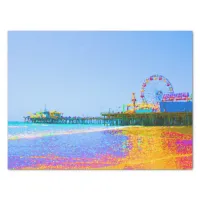 Funky Pixels Santa Monica Pier Tissue Paper