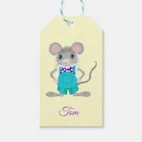 Cute and elegant little mouse gift tags