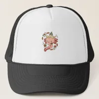 Cottagecore Axolotl Aestethic Mushrooms Cute Gobli Trucker Hat