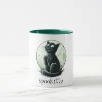 Spooky Halloween Kitty Mug