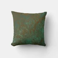 Rusty Blue Throw Pillow