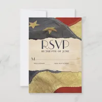RSVP Vintage USA Flag Patriotic Military Wedding