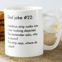 Personalized Dad Joke Funny Nerdy Black & White Coffee Mug