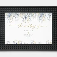 Sweet Floral Border Wedding ID1045 Bar Mat