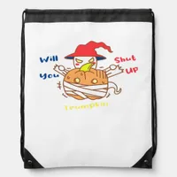Trumpkin Halloween Election Debate And Joe Biden Drawstring Bag