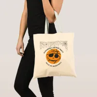 Halloween Basket Ball Trick or Basketball Birthday Tote Bag