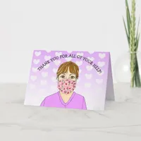 Thank you to a caregiver, hospice worker or nurse card