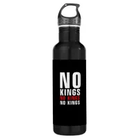 Minimalistic Design No Kings Rebellious No Kings G Stainless Steel Water Bottle